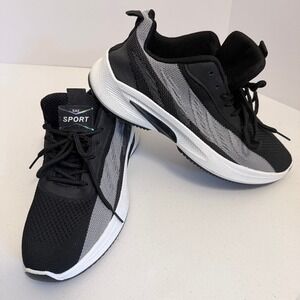 SAE SPORT Men's Athletic Sneakers Black‎ Grey Lace Up Running Shoes Size Unknown